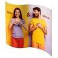 Preview: 3D-Fotopanel "Einwellig" - individuell bedruckt - gewellt