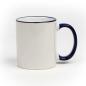 Preview: Tasse "farbiges Rand & Henkel" - individuell bedruckt