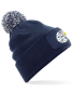 Preview: Bommelmütze JSG Schrecksbach-Neukirchen "Wappen & Name/Initialen/Nummer" - eckiger Patch - Beanie