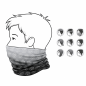 Preview: Schlauchschal "JSG Willingshausen" Farbverlauf - individuell bedruckt 360° - Multifunktionstuch Schlauchtuch