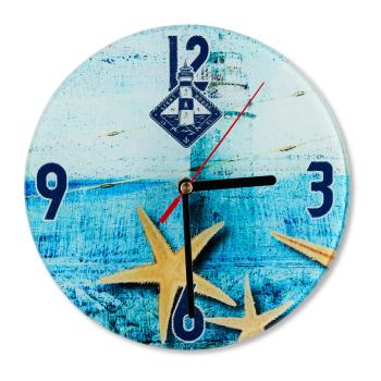 Wanduhr aus Glas - verschiedene Größen - individuell bedruckt