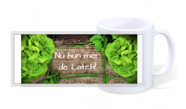 Tasse mit Fotodruck "Nü hun mer de Latch!" - 375 ml