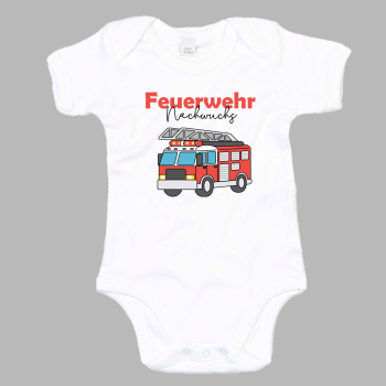 Baby Body "Feuerwehr Nachwuchs" mit Feuerwehrauto