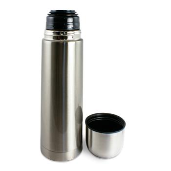 Edelstahl Thermosflasche mit Trinkbecher-Verschlusskappe - 350ml/750ml - individuell bedruckt