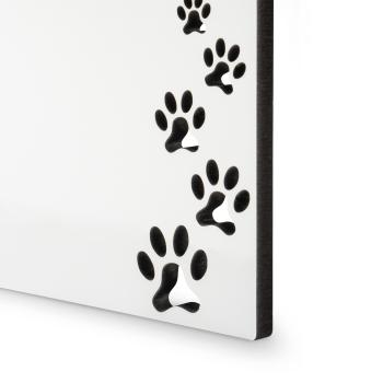 Emo-Frame im Pfotendesign – Fotoaufsteller für Tierfreunde - individuell bedruckt - Hunde