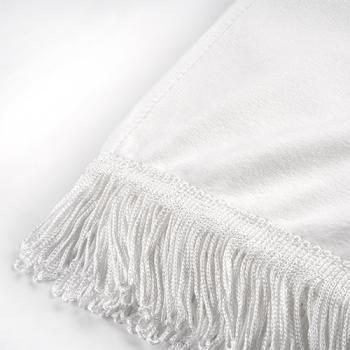 Fan-Schal mit Fransen - individuell beidseitig bedruckt - 14,5 x 138cm