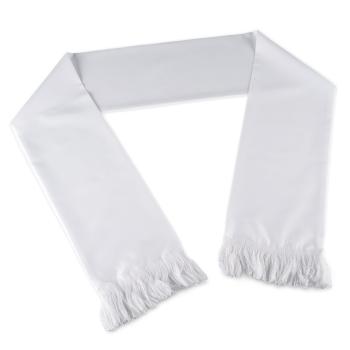 Fan-Schal mit Fransen - individuell beidseitig bedruckt - 14,5 x 138cm