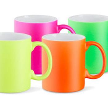Neontasse - individuell mit Wunschmotiv