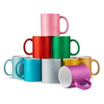 Glitzertasse - individuell bedruckt