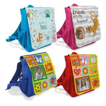 Kindergarten-Rucksack - mit bedruckter Lasche mit Wunschmotiv