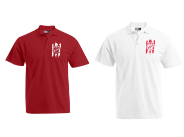 Polo-Shirt mit Brustlogo "HeckeSchwälmer-Logo gesplasht"