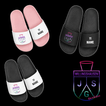 Badelatschen mit Logo "JSG Willingshausen #mädchen" - Farbwahl
