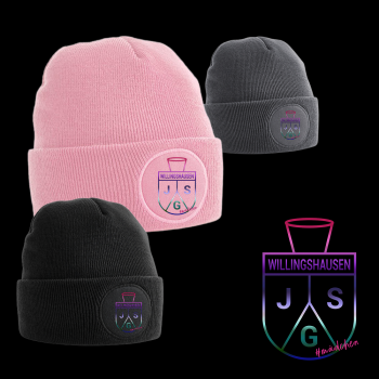 Beanie JSG-Willingshausen #mädchen "buntes Wappen" - runder Patch