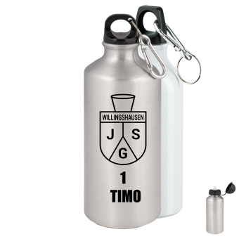 Alu-Trinkflasche "JSG Willinghausen Logo" - personalisiert - mit Wunschtext