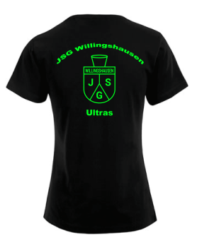 Fan-Shirt "JSG Ultras" - schwarz / neongrün (Damen, Herren, Kinder)
