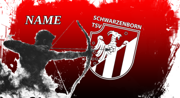 Handtuch "TSV Schwarzenborn" + "Bogenschütze" - personalisiert