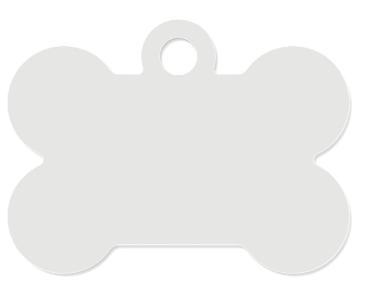 Individueller Halsband-Anhänger – Herz, Knochen oder Rund