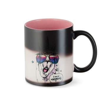 Farbwechseltasse "Zaubertasse" matt und farbig - individuell bedruckt