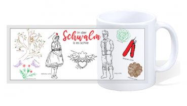 Tasse "In der Schwalm is es schie" - 375 ml