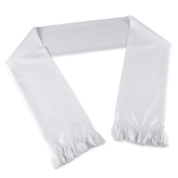 Fan-Schal mit Fransen - individuell beidseitig bedruckt - 14,5 x 138cm