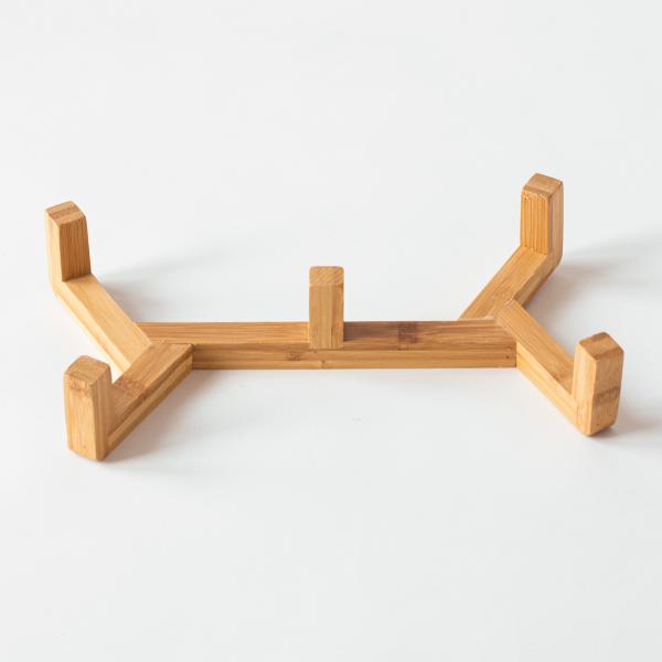 Bambusgestell "Futterbar" für Fressnapf – Futterstation für Hunde & Katzen (1-fach oder 2-fach)