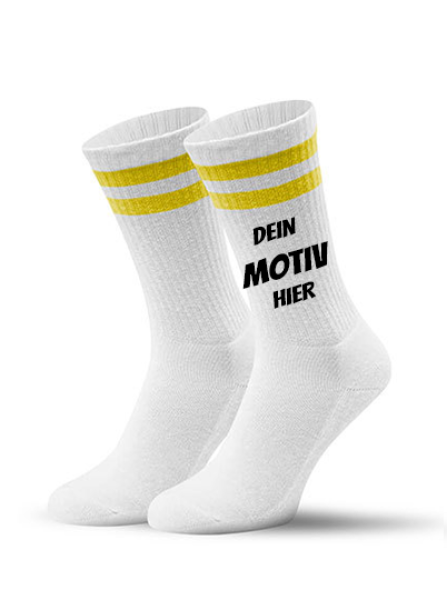 Tennissocken mit Wunschmotiv