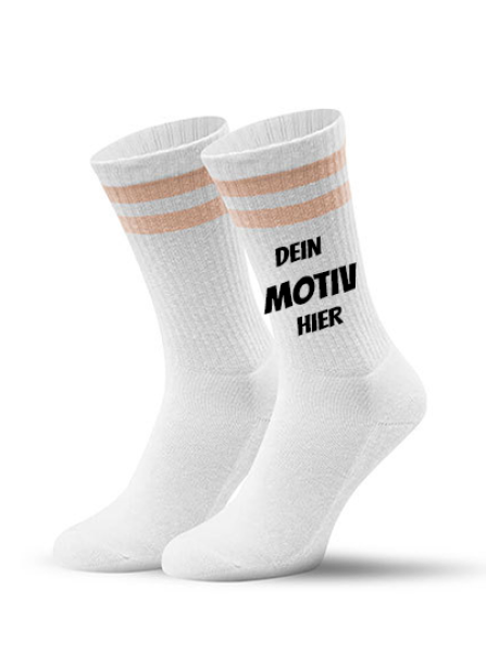 Tennissocken mit Wunschmotiv