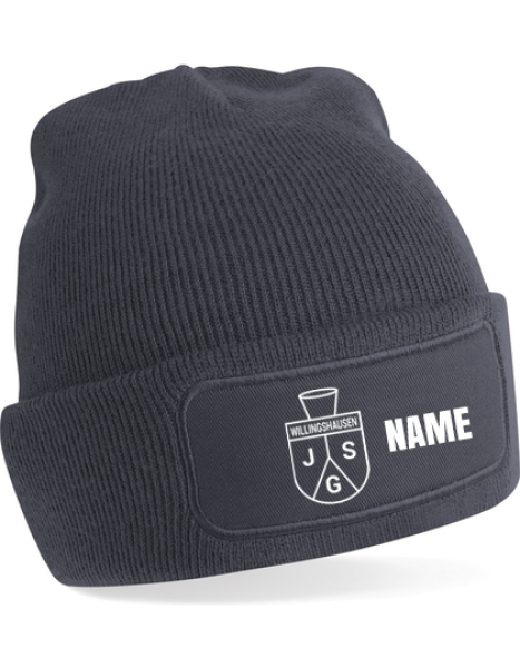 Beanie JSG Willingshausen "Wappen & Name/Initialen/Nummer" - eckiger Patch