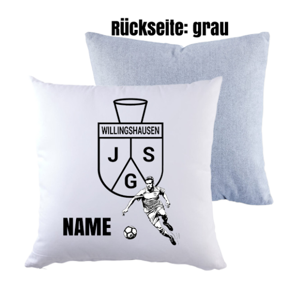 Kissen JSG Willingshausen "Wappen + Spieler + Name" - individuell bedruckt
