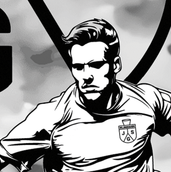 Handtuch "JSG Willingshausen" Logo + Fußballer Splash - personalisiert
