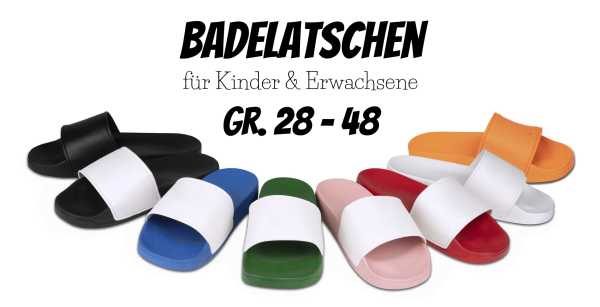 Kinder-Badelatschen - verschiedene Farben & Größen