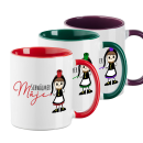 Tasse "Schwälmer Mäje" im Comicstil - Henkel in Farbe der Tracht - ca. 330ml