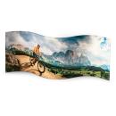 3D-Fotopanel "Doppelwelle" - individuell bedruckt - 2-wellig gewellt