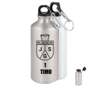 Alu-Trinkflasche "JSG Willinghausen Logo" - personalisiert - mit Wunschtext