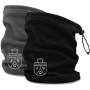 Neckwarmer / Schlauchschal aus Fleece mit gesticktem JSG-Logo - schwarz oder grau